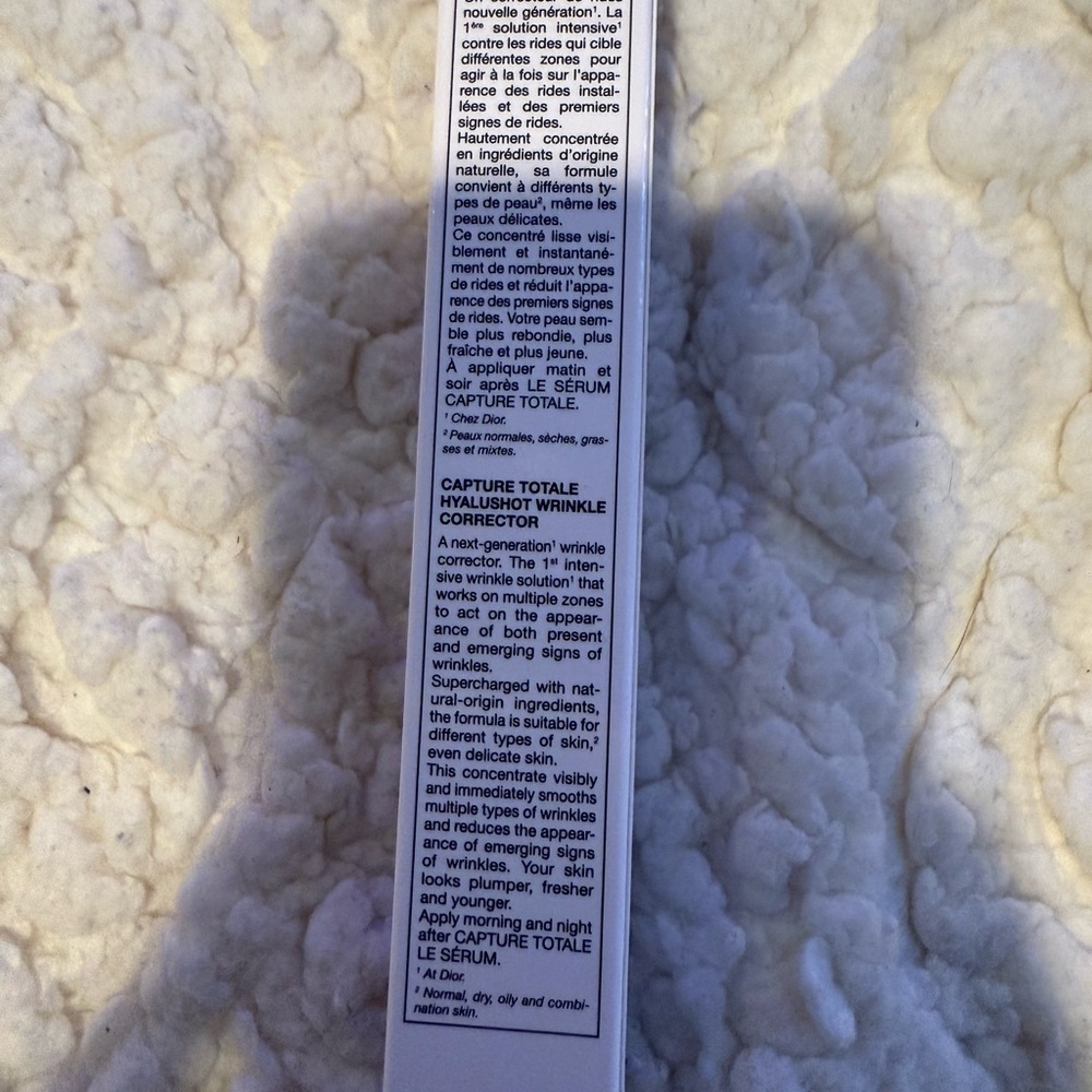 Dior Capture Totale Hyalushot Wrinkle Correcter New - Picture 3 of 7